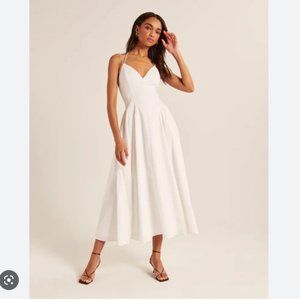 Abercrombie Strappy Plunge Corset Maxi Dress